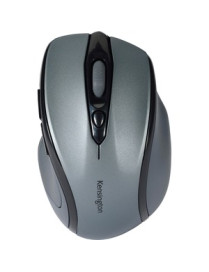 Kensington Pro Fit Mid-size Wireless Mouse - Optical - Wireless - Radio Frequency - 2.40 GHz - Graphite Gray - 1 Pack - USB - 17