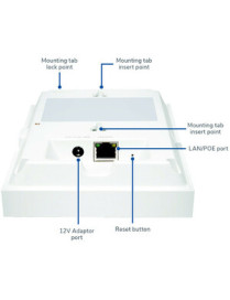 SonicWall SonicWave 231c IEEE 802.11ac 1.24 Gbit/s Wireless Access Point - 2.40 GHz, 5 GHz - MIMO Technology - 1 x Network (RJ-4