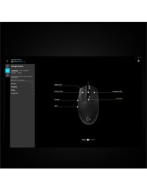 Logitech Pro Gaming Mouse - Optical - Cable - Black - USB - 16000 dpi - Scroll Wheel - 6 Button(s)
