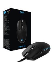 Logitech Pro Gaming Mouse - Optical - Cable - Black - USB - 16000 dpi - Scroll Wheel - 6 Button(s)