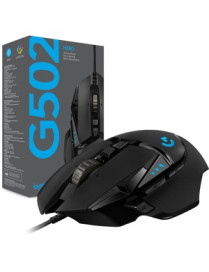 Logitech G502 HERO High Performance Gaming Mouse - Optical - Cable - Black - USB - 16000 dpi - 11 Button(s)