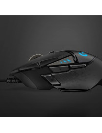 Logitech G502 HERO High Performance Gaming Mouse - Optical - Cable - Black - USB - 16000 dpi - 11 Button(s)