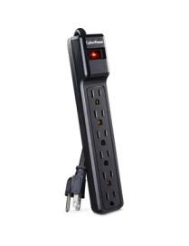 Cyber Power CyberPower CSB604 Essential 6-Outlets Surge Suppressor with 900 Joules and 4FT Cord - Plain Brown Boxes - 6 x NEMA 5