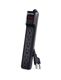 Cyber Power CyberPower CSB6012 Essential 6-Outlets Surge Suppressor with 1200 Joules and 12FT Cord - Plain Brown Boxes - 6 x NEM