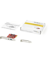 StarTech.com 2-Port 10Gbps USB-A & USB-C PCIe Card Adapter - USB 3.1 Gen 2 PCI Express Expansion Add-On Card - Windows, macOS, L
