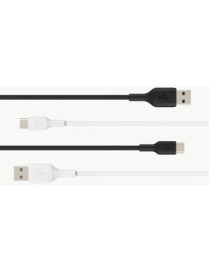 Belkin BOOST↑CHARGE™ USB-C to USB-A Cable - 6.6 ft USB/USB-C Data Transfer Cable for Smartphone - First End: 1 x USB Type C - Ma