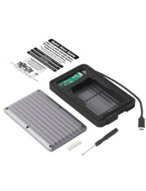 Tripp Lite U457-025-G1-WPG Drive Enclosure - USB 3.1 Type C, Thunderbolt 3 Host Interface - UASP Support External - Gray - 1 x H