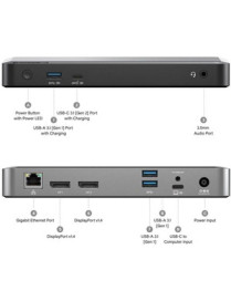 ALOGIC Universal Dual 4K Docking Station with 65W Power Delivery - PRIME DX2 Dock - ALOGIC Universal Dual 4K Docking Station wit