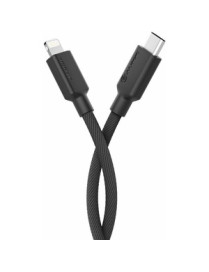 ALOGIC Elements PRO USB-C to Lightning 1m Cable - Black - 3.3 ft Lightning/USB-C Data Transfer Cable for iPhone, iPad, iPod - Fi