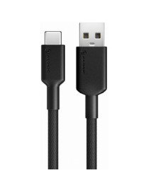 ALOGIC Elements PRO USB-C to USB-A Cable - Male to Male - 1m - USB 2.0 - 3A - 480Mbps - Black - 3.3 ft USB/USB-C Data Transfer C