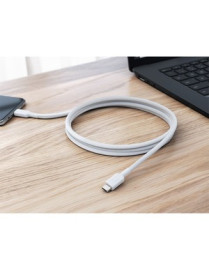 ALOGIC Elements PRO USB-C to USB-C Cable - Male to Male - 2m - USB 2.0 - 5A - 480Mbps White - 6.6 ft USB-C Data Transfer Cable f