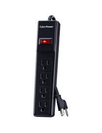 Cyber Power CyberPower CSB404 Essential 4-Outlets Surge Suppressor 4FT Cord - Plain Brown Boxes - 4 - 450 J - 125 V AC Input - 1