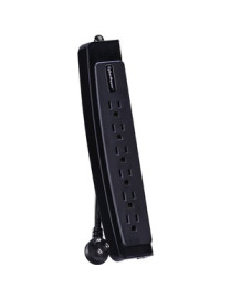 Cyber Power CyberPower CSP604T Professional 6-Outlets Surge Suppressor 4FT Cord and TEL - Plain Brown Boxes - 6 x NEMA 5-15R - 1