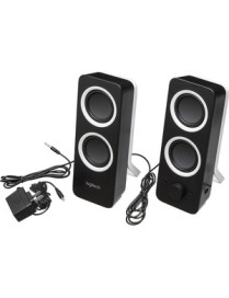 Logitech Multimedia Speakers Z200 with Stereo Sound for Multiple Devices (Midnight Black) - 1 Pack