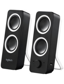 Logitech Multimedia Speakers Z200 with Stereo Sound for Multiple Devices (Midnight Black) - 1 Pack