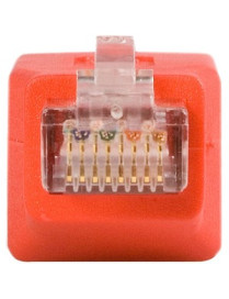 StarTech.com StarTech.com Crossover adapter - RJ-45 (M) - RJ-45 (F) - Gigabit - ( CAT 6 ) - red - 1 x RJ-45 Male - 1 x RJ-45 Fem