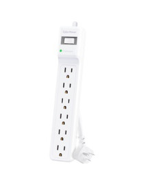 Cyber Power CyberPower MP1082SS Essential 6 - Outlet Surge with 500 J - 6 x NEMA 5-15R - 500 J