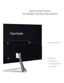 Viewsonic 32" Display, IPS Panel, 2560 x 1440 Resolution - 32" (812.80 mm) Class - In-plane Switching (IPS) Black Technology - 2