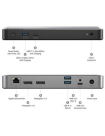 Alogic MX2 Docking Station - for Notebook/Monitor - 65 W - USB Type C - 2 Displays Supported - 4K, 5K - 3840 x 2160 - 4 x USB Po