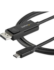 StarTech.com 6ft (2m) USB C to DisplayPort 1.2 Cable 4K 60Hz - Reversible DP to USB-C / USB-C to DP Video Adapter Monitor Cable 