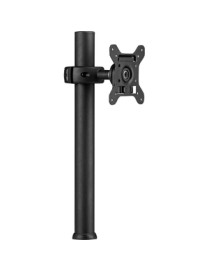 Atdec SD 16.5in pole desk mount with one display head - Loads up to 26.5lb - VESA 75x75, 100x100 - Quick display release - 20° a