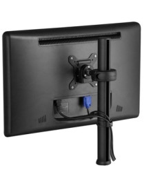 Atdec SD 16.5in pole desk mount with one display head - Loads up to 26.5lb - VESA 75x75, 100x100 - Quick display release - 20° a