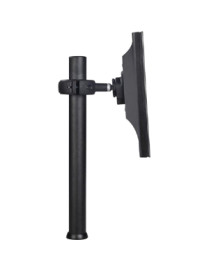 Atdec SD 16.5in pole desk mount with one display head - Loads up to 26.5lb - VESA 75x75, 100x100 - Quick display release - 20° a