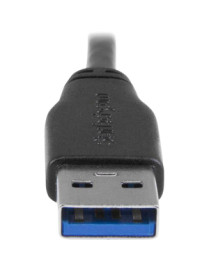 StarTech.com 1m 3 ft Slim Micro USB 3.0 Cable - M/M - USB 3.0 A to Left-Angle Micro USB - USB 3.1 Gen 1 (5 Gbps) - Position your