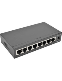 Tripp Lite 8-Port 10/100/1000 Mbps Desktop Gigabit Ethernet Unmanaged Switch, Metal Housing - 8 Ports - Gigabit Ethernet - 10/10