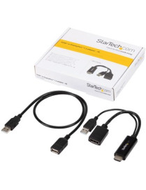 StarTech.com HDMI to DisplayPort Adapter - 4K 30Hz - HDMI to DisplayPort Converter - Compact HDMI to DP Adapter - USB-Powered - 