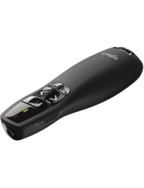 Logitech R400 Wireless Presenter - Laser - Wireless - Radio Frequency - 2.40 GHz - Black - 1 Pack - USB