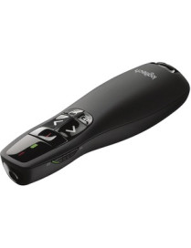 Logitech R400 Wireless Presenter - Laser - Wireless - Radio Frequency - 2.40 GHz - Black - 1 Pack - USB