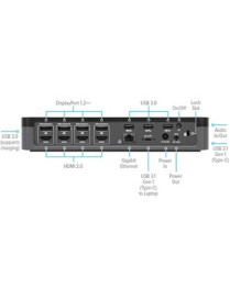 Targus USB-C Universal Quad 4K (QV4K) Docking Station with 100W Power Delivery - for Notebook - 100 W - USB 3.2 (Gen 1) Type C -