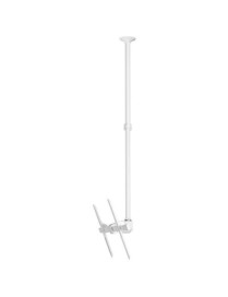 Atdec ceiling mount for large display, long pole - Loads up to 143lb - White - Universal VESA up to 800x500 - Upgradeable - 360°