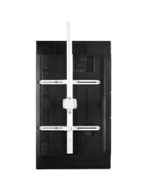 Atdec ceiling mount for large display, long pole - Loads up to 143lb - White - Universal VESA up to 800x500 - Upgradeable - 360°