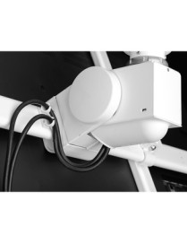 Atdec ceiling mount for large display, short pole - Loads up to 143lb - White - Universal VESA up to 800x500 - Upgradeable - 360