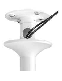 Atdec ceiling mount for large display, short pole - Loads up to 143lb - White - Universal VESA up to 800x500 - Upgradeable - 360