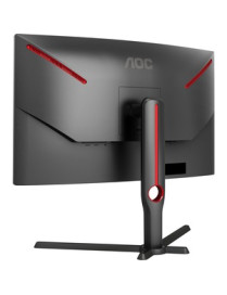 AOC CQ27G3S 27" WQHD Curved Screen LED Gaming LCD Monitor - 16:9 - Black, Red - 27" (685.80 mm) Class - Vertical Alignment (VA) 