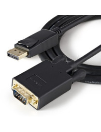 StarTech.com 3ft (1m) DisplayPort to VGA Cable, Active DisplayPort to VGA Adapter Cable, 1080p Video, DP to VGA Monitor Converte