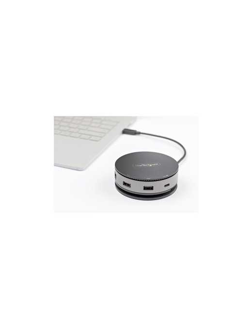 StarTech.com USB C Multiport Adapter - USB Type-C 10Gbps Mini Dock 4K 60Hz HDMI/DisplayPort/1080p VGA - 75W PD Passthrough, USB 