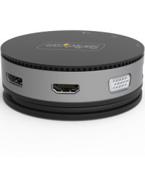 StarTech.com USB C Multiport Adapter - USB Type-C 10Gbps Mini Dock 4K 60Hz HDMI/DisplayPort/1080p VGA - 75W PD Passthrough, USB 