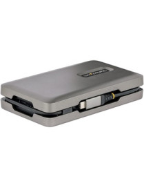 StarTech.com USB-C Multiport Adapter w/USB-C DP Alt Mode Video/4K HDMI/VGA, USB-C Dual Monitor Docking Station, Type C Mini Dock