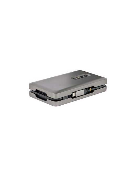 StarTech.com USB-C Multiport Adapter w/USB-C DP Alt Mode Video/4K HDMI/VGA, USB-C Dual Monitor Docking Station, Type C Mini Dock