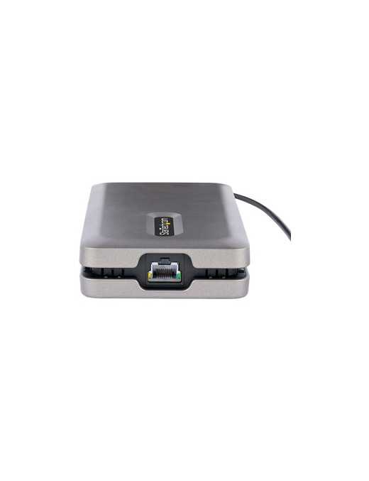 StarTech.com USB-C Multiport Adapter w/USB-C DP Alt Mode Video/4K HDMI/VGA, USB-C Dual Monitor Docking Station, Type C Mini Dock
