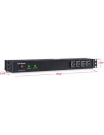 Cyber Power CyberPower Rackbar Surge Suppressor RM 1U RKBS15S4F12R 15A 16-Outlet - 16 x NEMA 5-15R - 3600 J - 120 V AC Input - 1