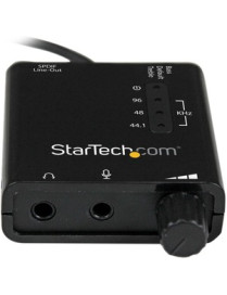 StarTech.com USB Stereo Audio Adapter External Sound Card with SPDIF Digital Audio - Add an SPDIF digital audio output and stand