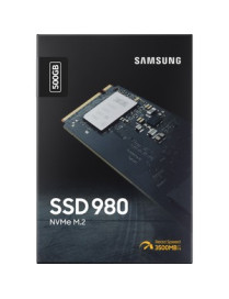 Samsung 980 PCIe 3.0 NVMe Gaming SSD 500GB - Desktop PC Device Supported - 3100 MB/s Maximum Read Transfer Rate - 256-bit Encryp