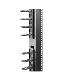 StarTech.com Vertical Cable Organizer with D-Ring Hooks - Vertical Cable Management Panel - 0U - 6 ft. - Eliminate cable stress 