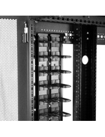 StarTech.com Vertical Cable Organizer with D-Ring Hooks - Vertical Cable Management Panel - 0U - 6 ft. - Eliminate cable stress 