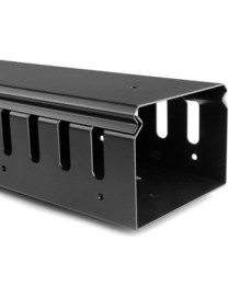 StarTech.com Vertical Cable Organizer with Finger Ducts - Vertical Cable Management Panel - Rack-Mount Cable Raceway - 0U - 6 ft